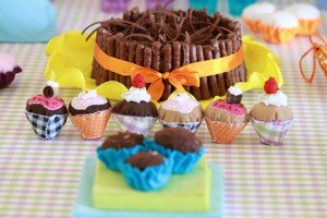 Foto para e-commerce Bolo e cup cakes